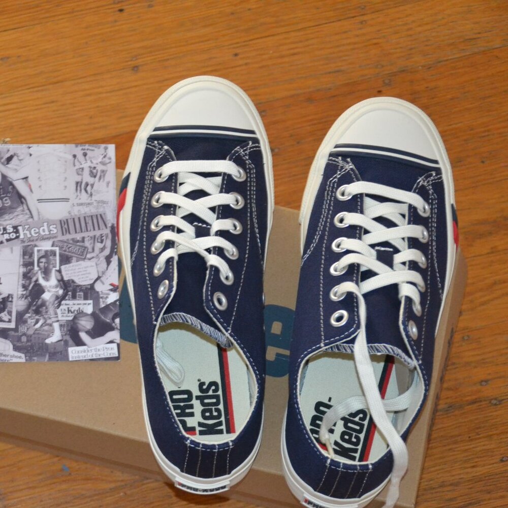 NEW in Box PRO-KEDS ROYAL LO CANVAS SKATEBOARD CASUAL SNEAKERS Blue Men's 7 - Picture 2 of 8